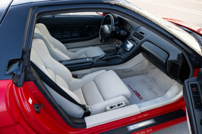 1991 Acura NSX in Formula Red over Ivory