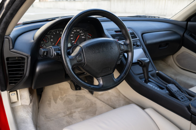 1991 Acura NSX in Formula Red over Ivory