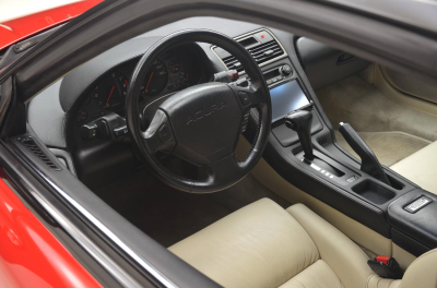 1991 Acura NSX in Formula Red over Ivory