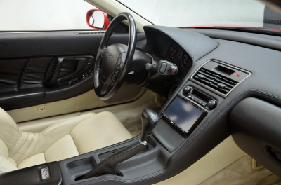 1991 Acura NSX in Formula Red over Ivory