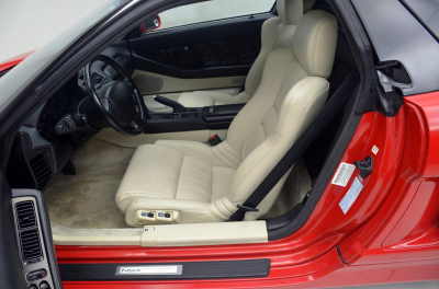1991 Acura NSX in Formula Red over Ivory
