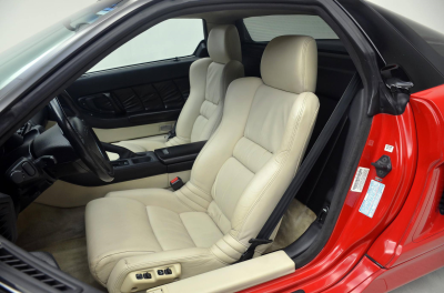 1991 Acura NSX in Formula Red over Ivory