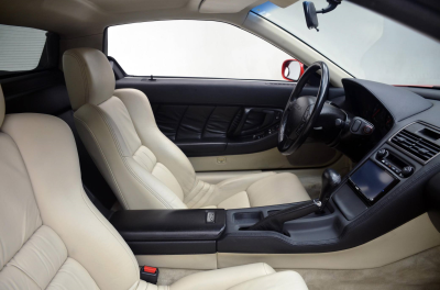 1991 Acura NSX in Formula Red over Ivory