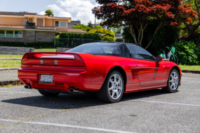 1991 Acura NSX in Formula Red over Black