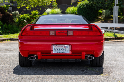 1991 Acura NSX in Formula Red over Black