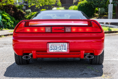 1991 Acura NSX in Formula Red over Black
