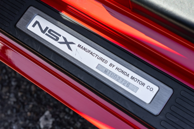 1991 Acura NSX in Formula Red over Black