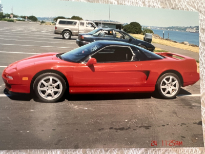1991 Acura NSX in Formula Red over Black