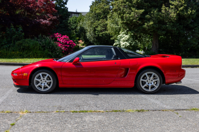 1991 Acura NSX in Formula Red over Black