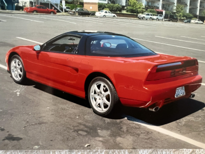1991 Acura NSX in Formula Red over Black