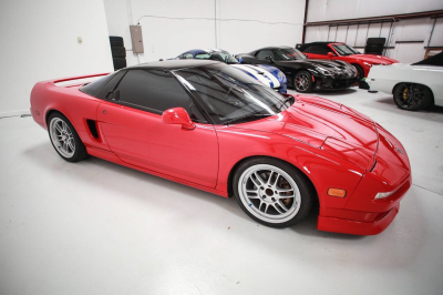 1991 Acura NSX in Formula Red over Black