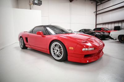1991 Acura NSX in Formula Red over Black