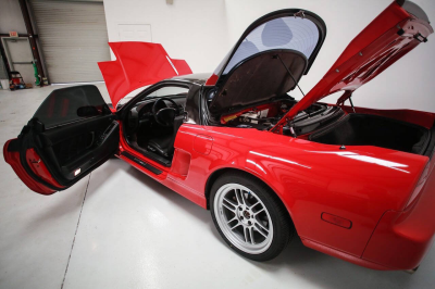 1991 Acura NSX in Formula Red over Black