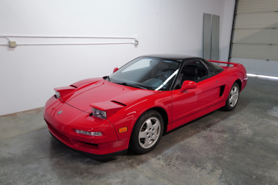 1991 Acura NSX in Formula Red over Black