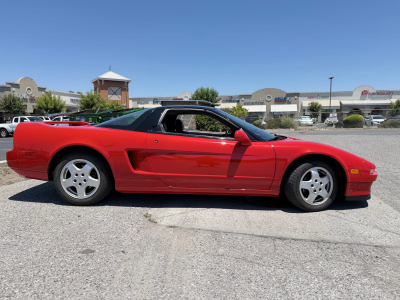 1991 Acura NSX in Formula Red over Black