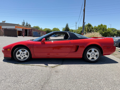 1991 Acura NSX in Formula Red over Black