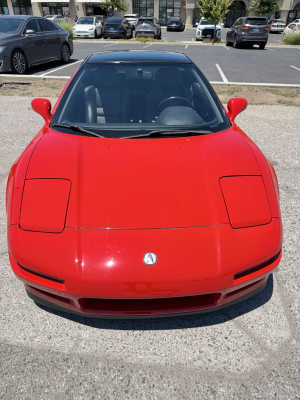 1991 Acura NSX in Formula Red over Black