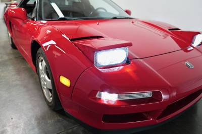 1991 Acura NSX in Formula Red over Black