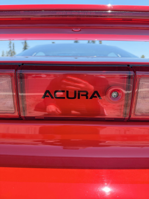 1991 Acura NSX in Formula Red over Black