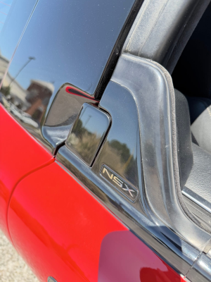 1991 Acura NSX in Formula Red over Black
