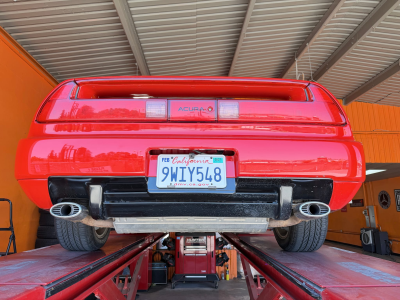 1991 Acura NSX in Formula Red over Black