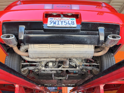 1991 Acura NSX in Formula Red over Black