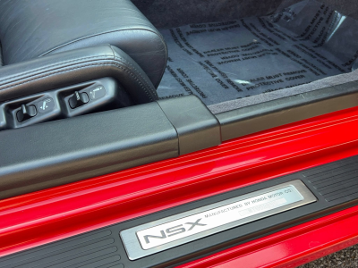 1991 Acura NSX in Formula Red over Black