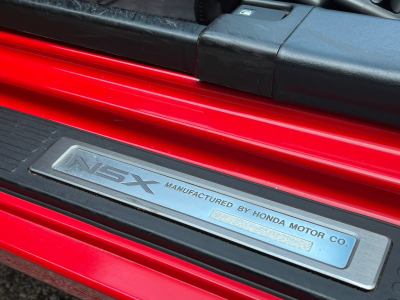 1991 Acura NSX in Formula Red over Black
