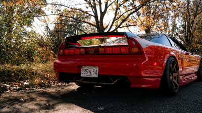 1991 Acura NSX in Formula Red over Black