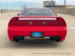 1991 Acura NSX in Formula Red over Black