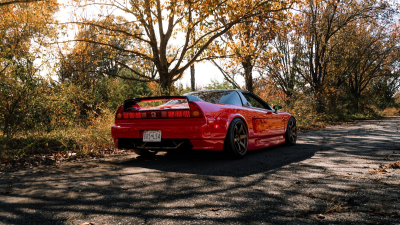 1991 Acura NSX in Formula Red over Black