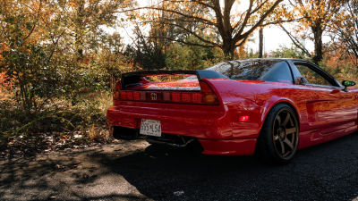 1991 Acura NSX in Formula Red over Black