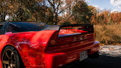 1991 Acura NSX in Formula Red over Black