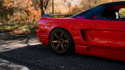 1991 Acura NSX in Formula Red over Black
