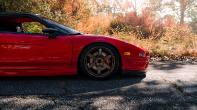 1991 Acura NSX in Formula Red over Black