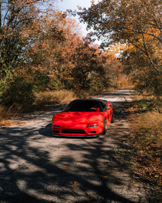 1991 Acura NSX in Formula Red over Black