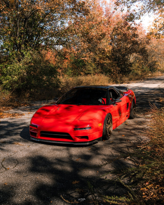 1991 Acura NSX in Formula Red over Black