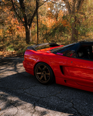 1991 Acura NSX in Formula Red over Black