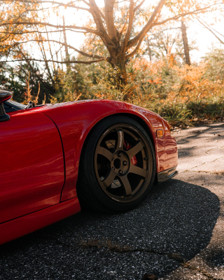 1991 Acura NSX in Formula Red over Black