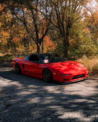 1991 Acura NSX in Formula Red over Black