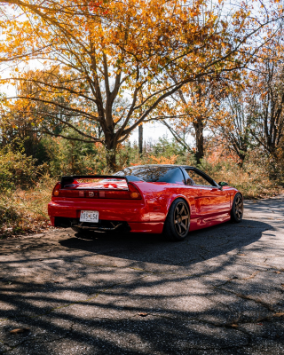 1991 Acura NSX in Formula Red over Black