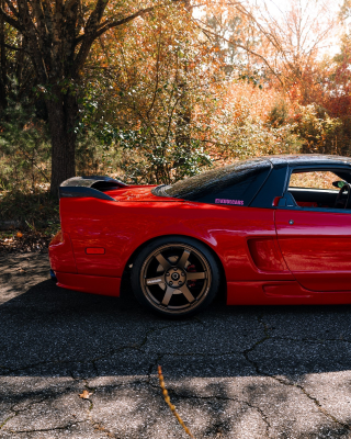 1991 Acura NSX in Formula Red over Black