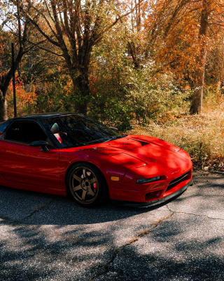 1991 Acura NSX in Formula Red over Black
