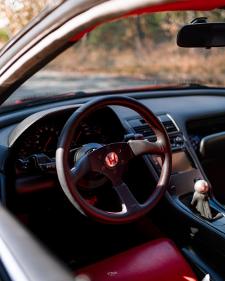 1991 Acura NSX in Formula Red over Black