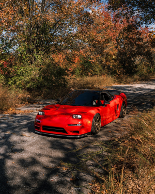 1991 Acura NSX in Formula Red over Black