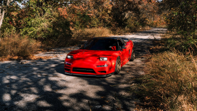 1991 Acura NSX in Formula Red over Black