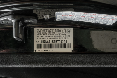 1991 Acura NSX in Berlina Black over Black