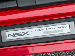 1991 Acura NSX in Formula Red over Black