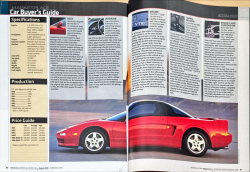 1991 Acura NSX in Formula Red over Black
