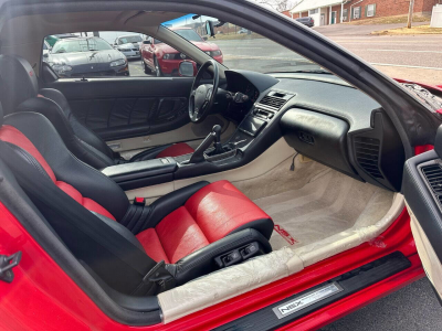 1991 Acura NSX in Formula Red over Ivory